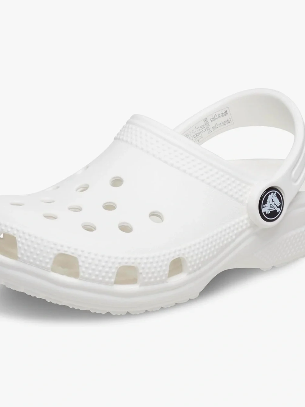 Crocs Kids Classic Clog White Size J1 Little Kid Shoes EUC!